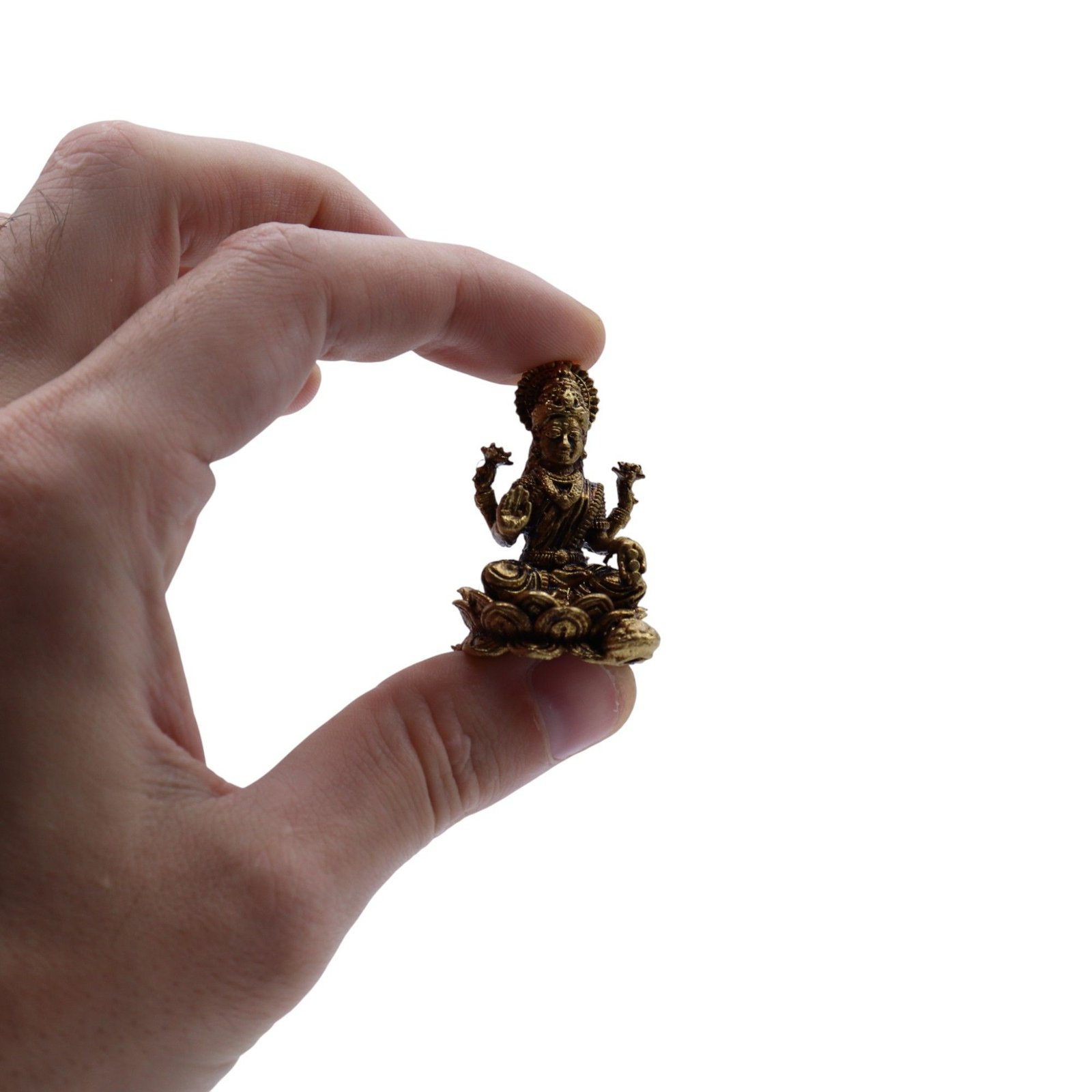 Messing Miniature Guder - Laxmi (22g) - 37mm - billede 2
