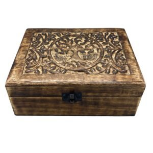 Stor Trædåse 20x15x7.5cm - Livets Træ