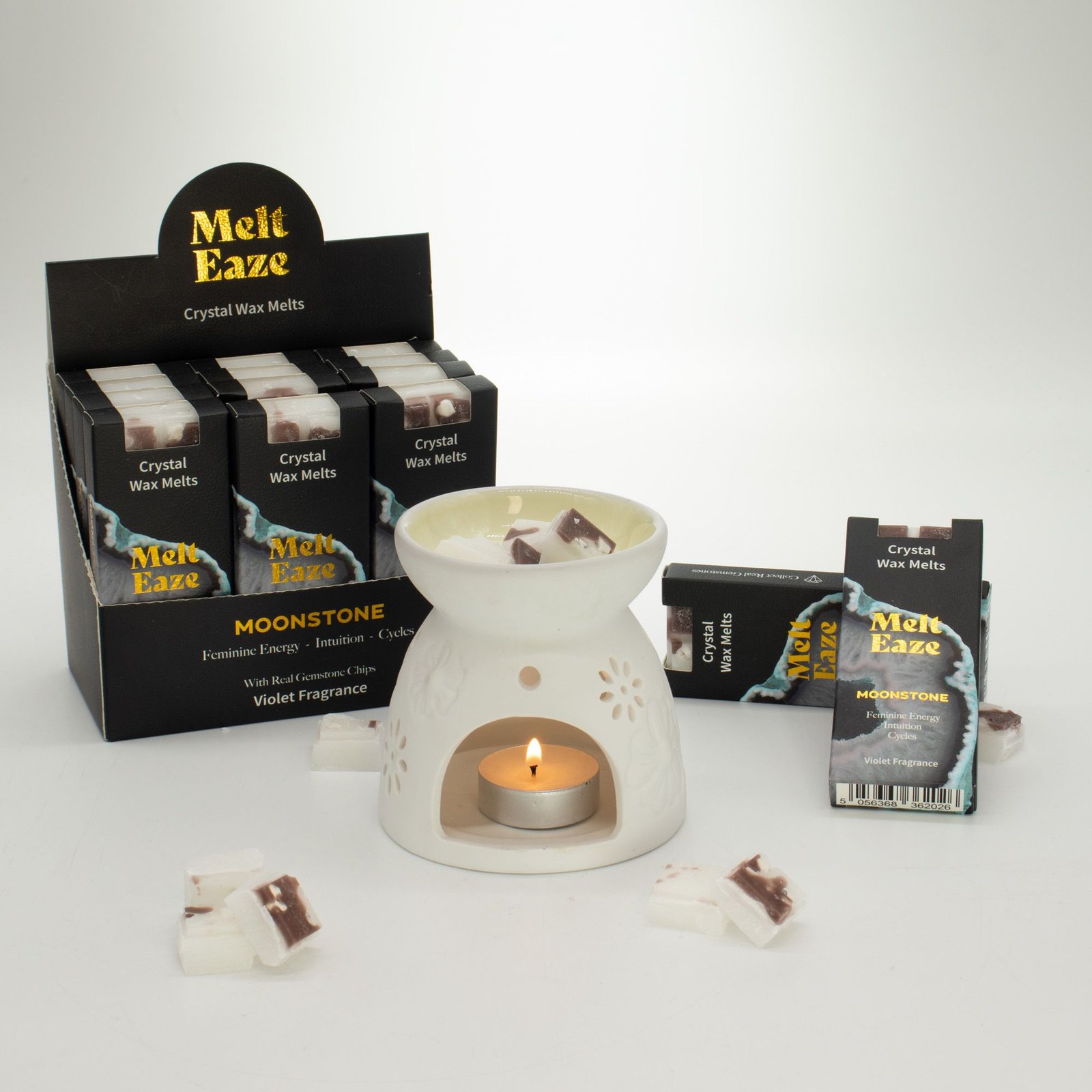 MeltEaze vokssmelter 50g - Månesten Glød - Viol - Billede 4