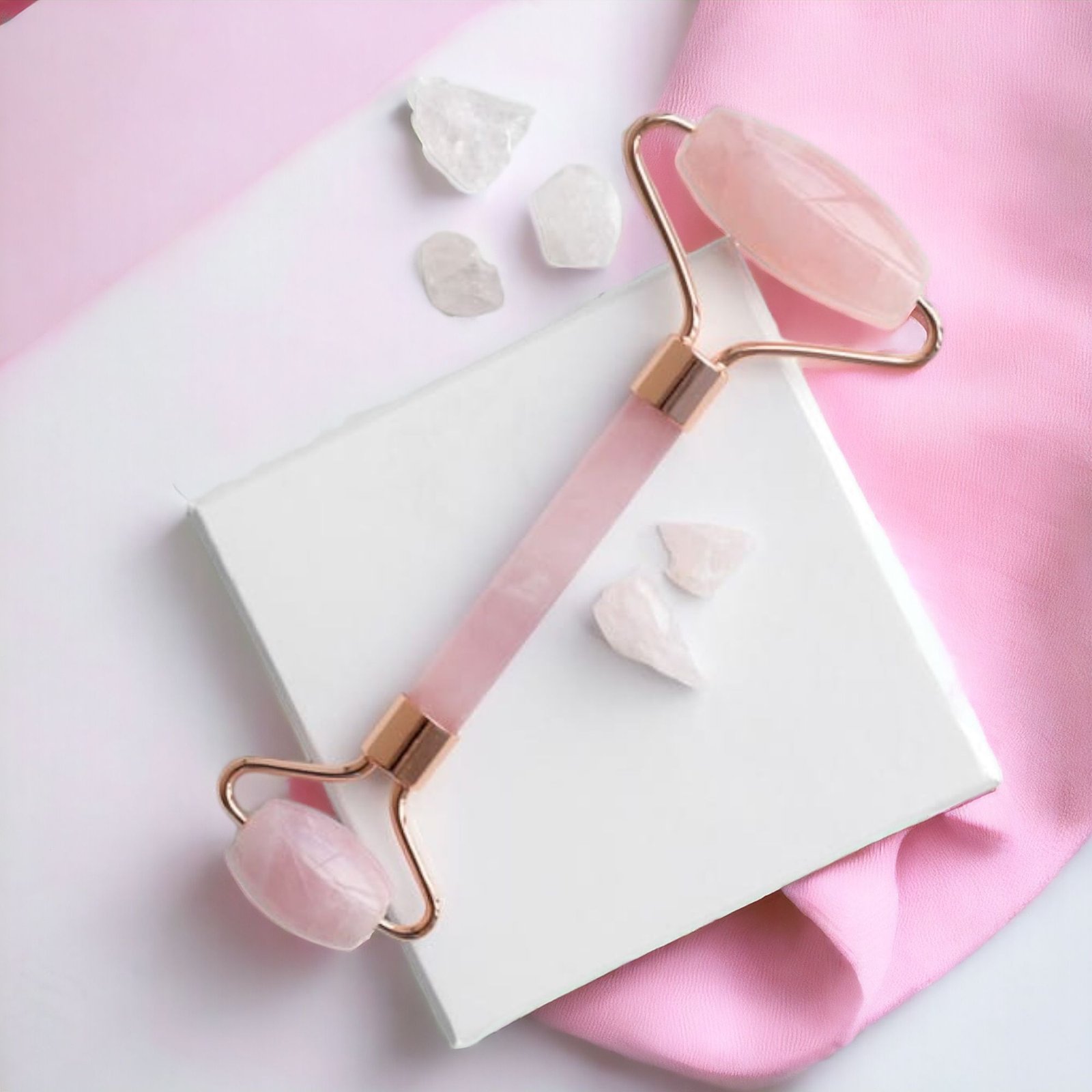 Ædelsten Ansigtsroller - Rosenkvarts