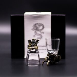 Gavesæt med 6 Shotglas (50ml) - Vilde Skovvæsener - Antik Bronze