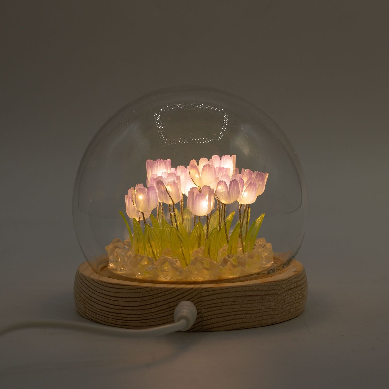 Blomster Glow Havekuppel - 20 Tulipaner - LED USB - Billede 4