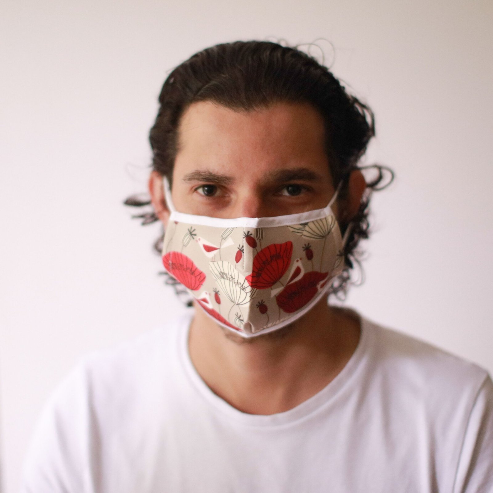 Genanvendelig Ansigtsmaske - Orientalske Valmuer (Voksen)