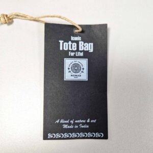 Nomad Sari Iconic Classic Tote Bag - It's a Dogs Life - Hvid 10oz