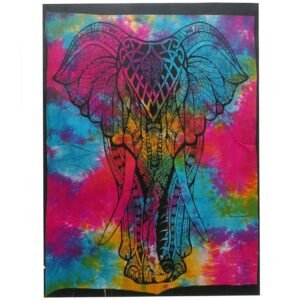 Bomulds Vægkunst - Elefant