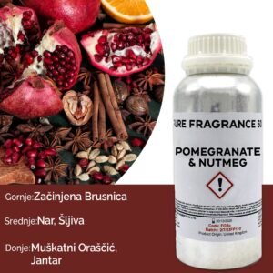 Ren Duftolie Granatæble og Muskatnød - 500ml
