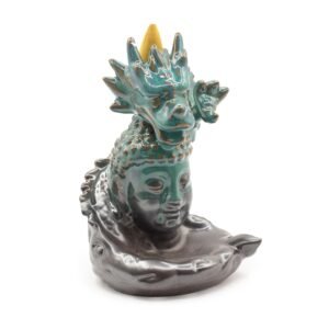 Backflow Røgelsesbrænder - Drage over Buddha