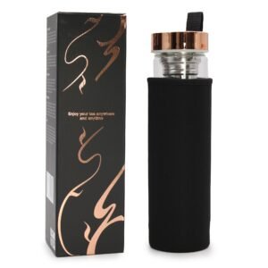 Krystal Glas Te-infuser Flaske - Rosaguld - Ametyst