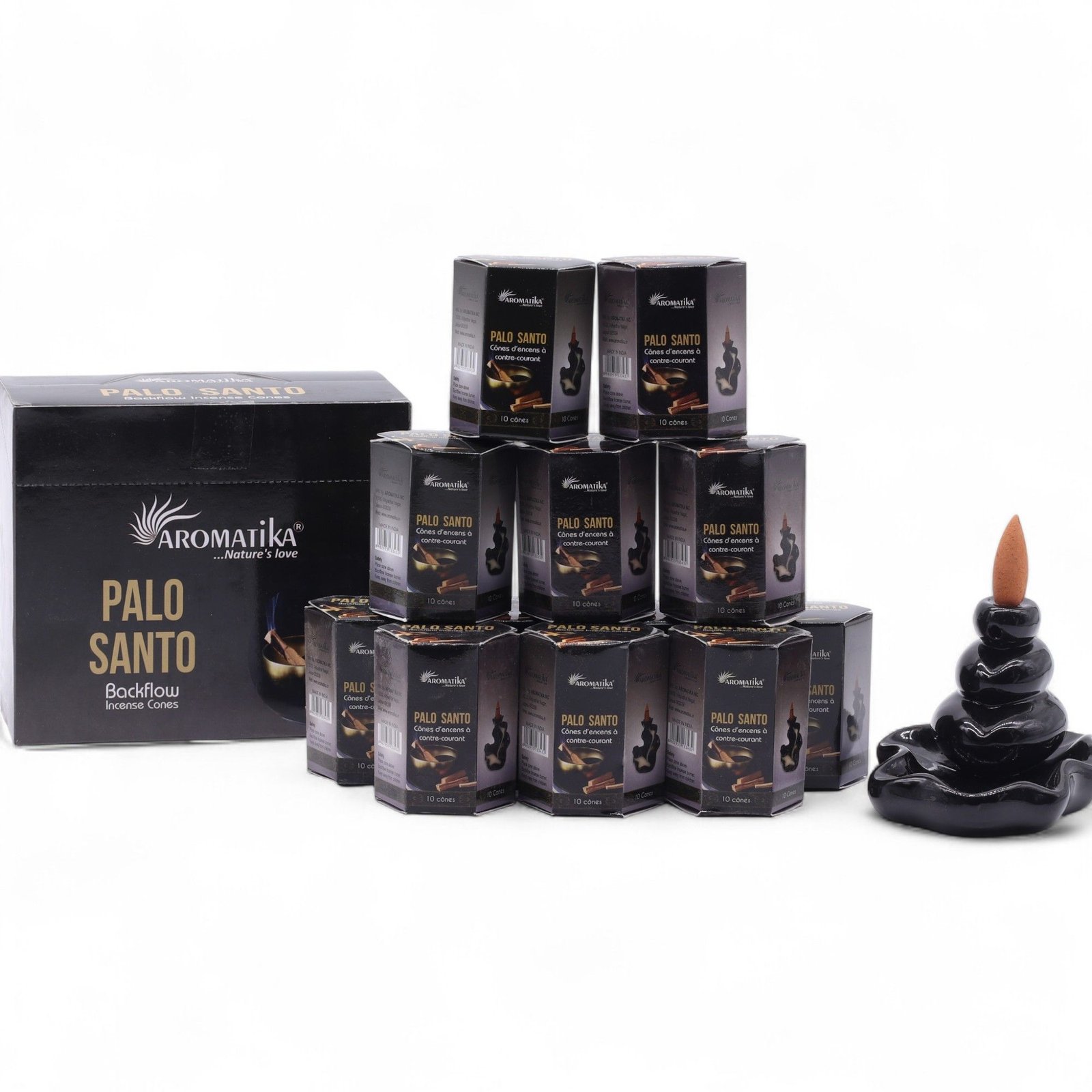 Masala Backflow Røgelse, 10 stk. - Palo Santo - Billede 7