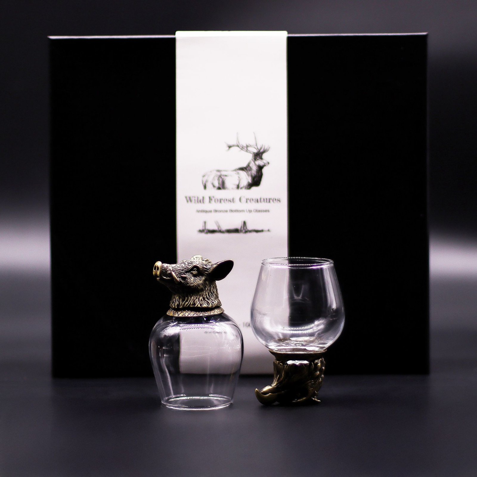 Gavesæt med 6 Glas (100ml) - Mytiske Væsener - Antik Bronze - Billede 4