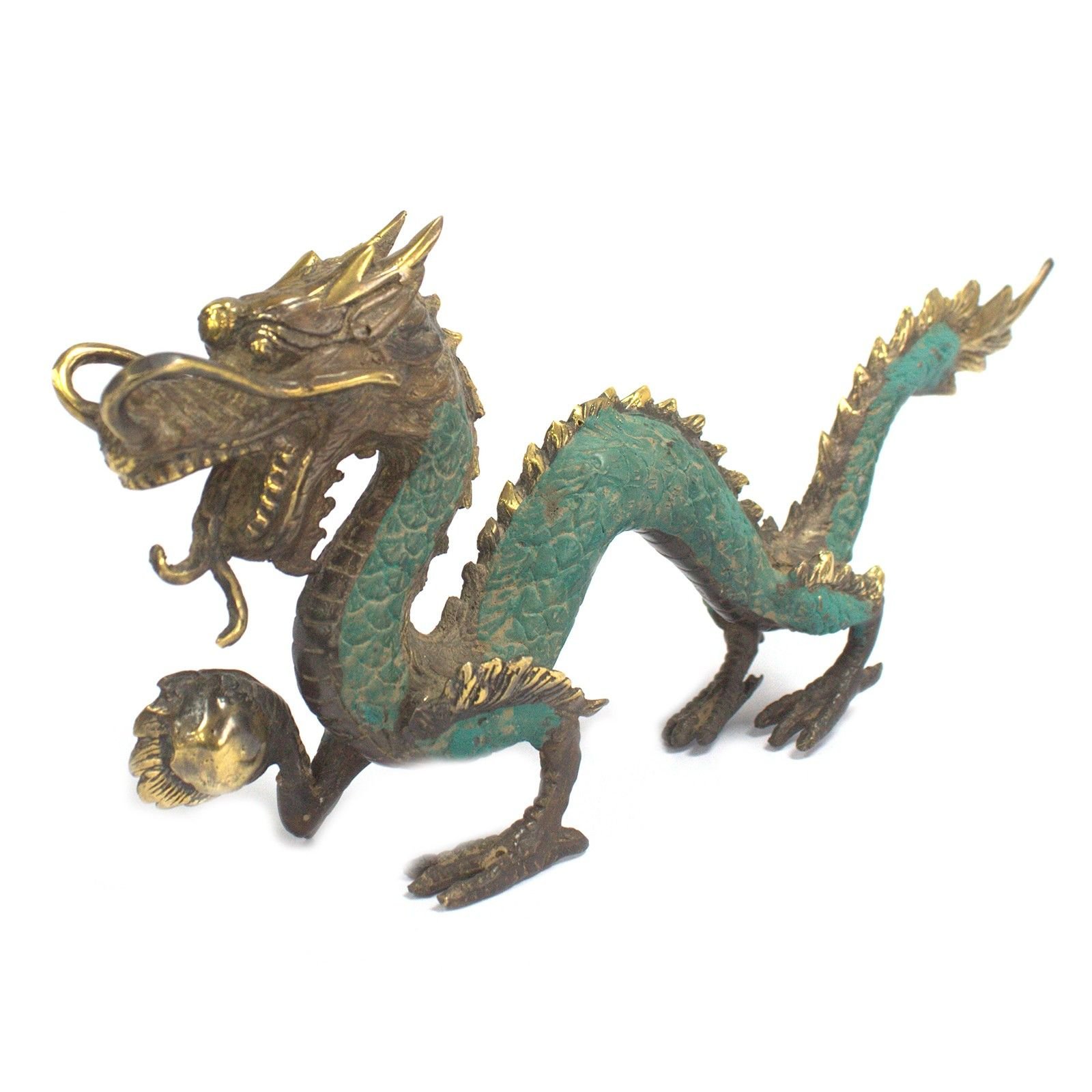 Feng Shui - Mellemstor Drage med Kugle - 27cm - Billede 4