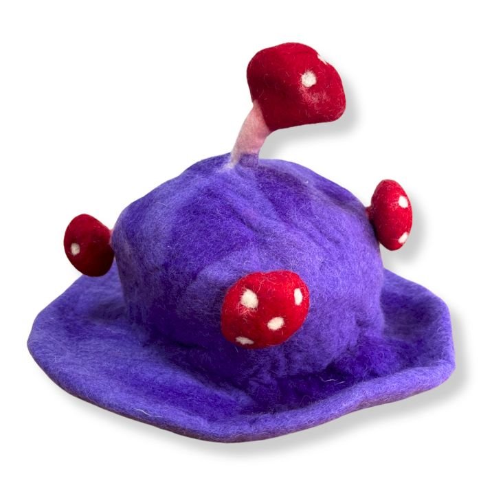 Filtet Svampehat - Dreamy Purple Haze