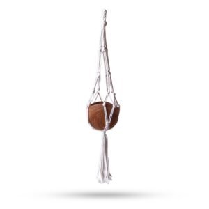 Makramé lille drop-potteholder - Natur - 75cm