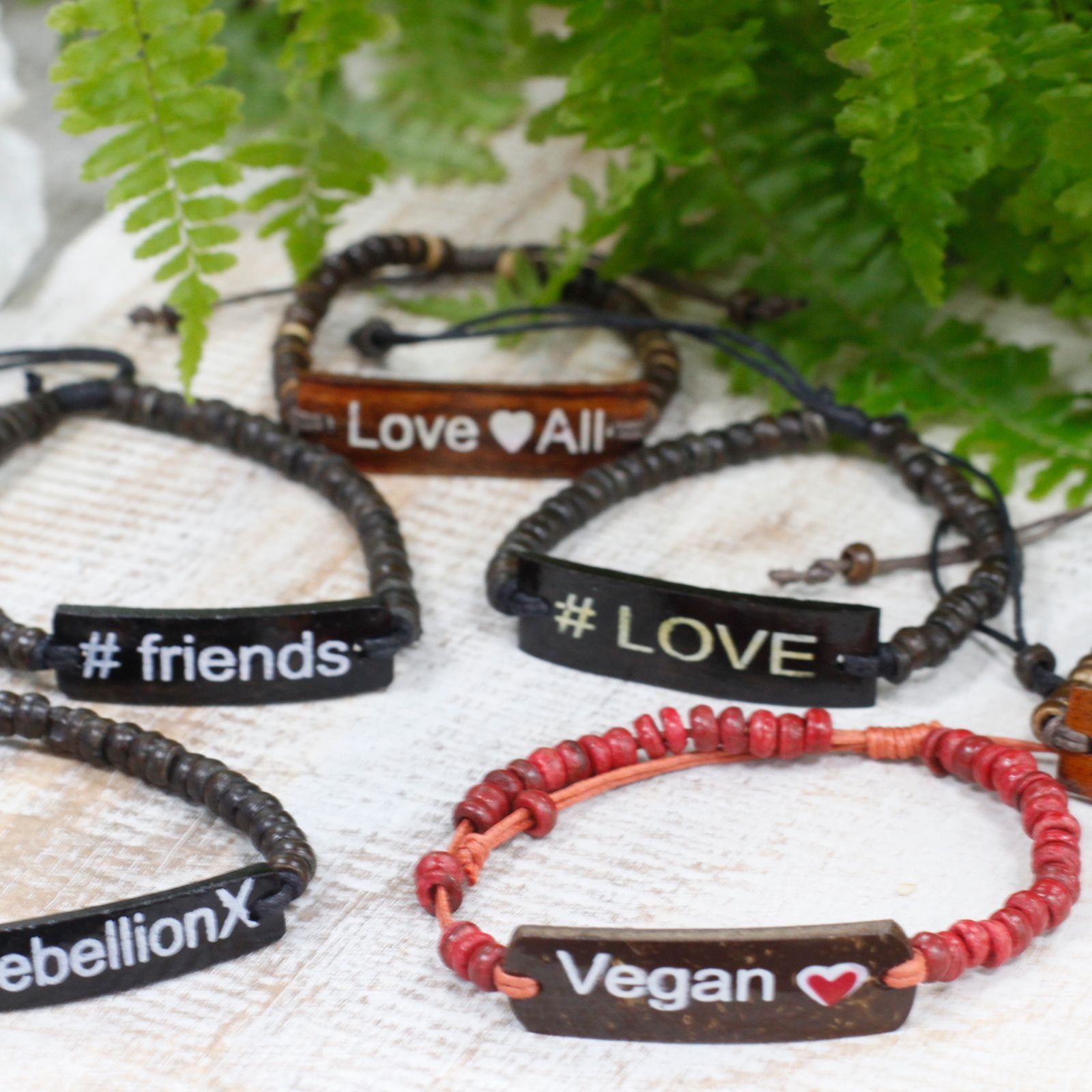 Coco Slogan Armring - Vegansk - billede 2