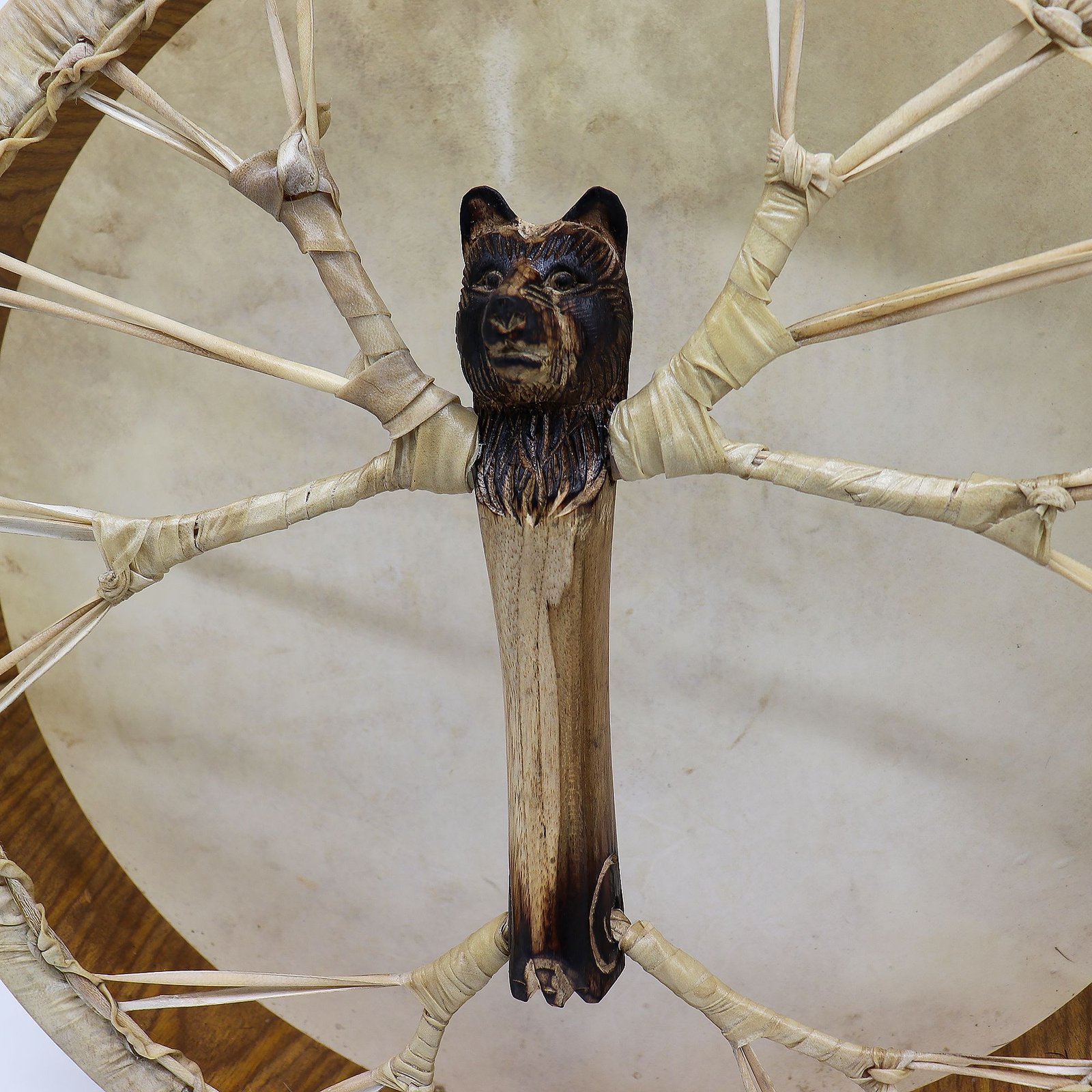 Spirit of the Bear - Shaman Drum & Stick- Tunable - 40cm - Billede 4