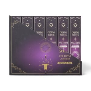 Ametyst Krystal Duft Smudge Røgelse - Lavendel