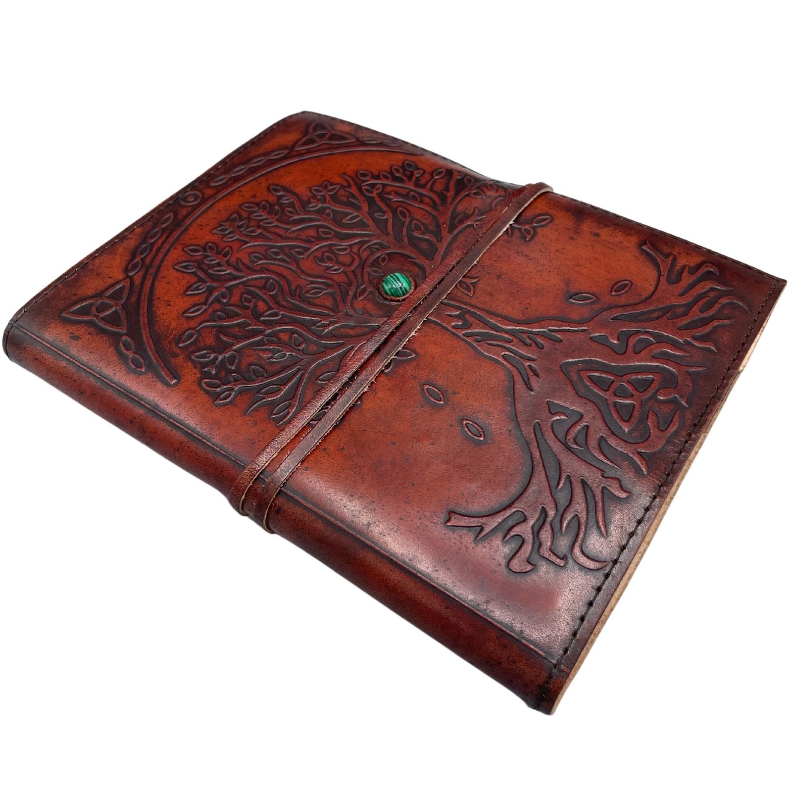 Stor livets træ læder-journal – 20x16x2cm - Billede 2