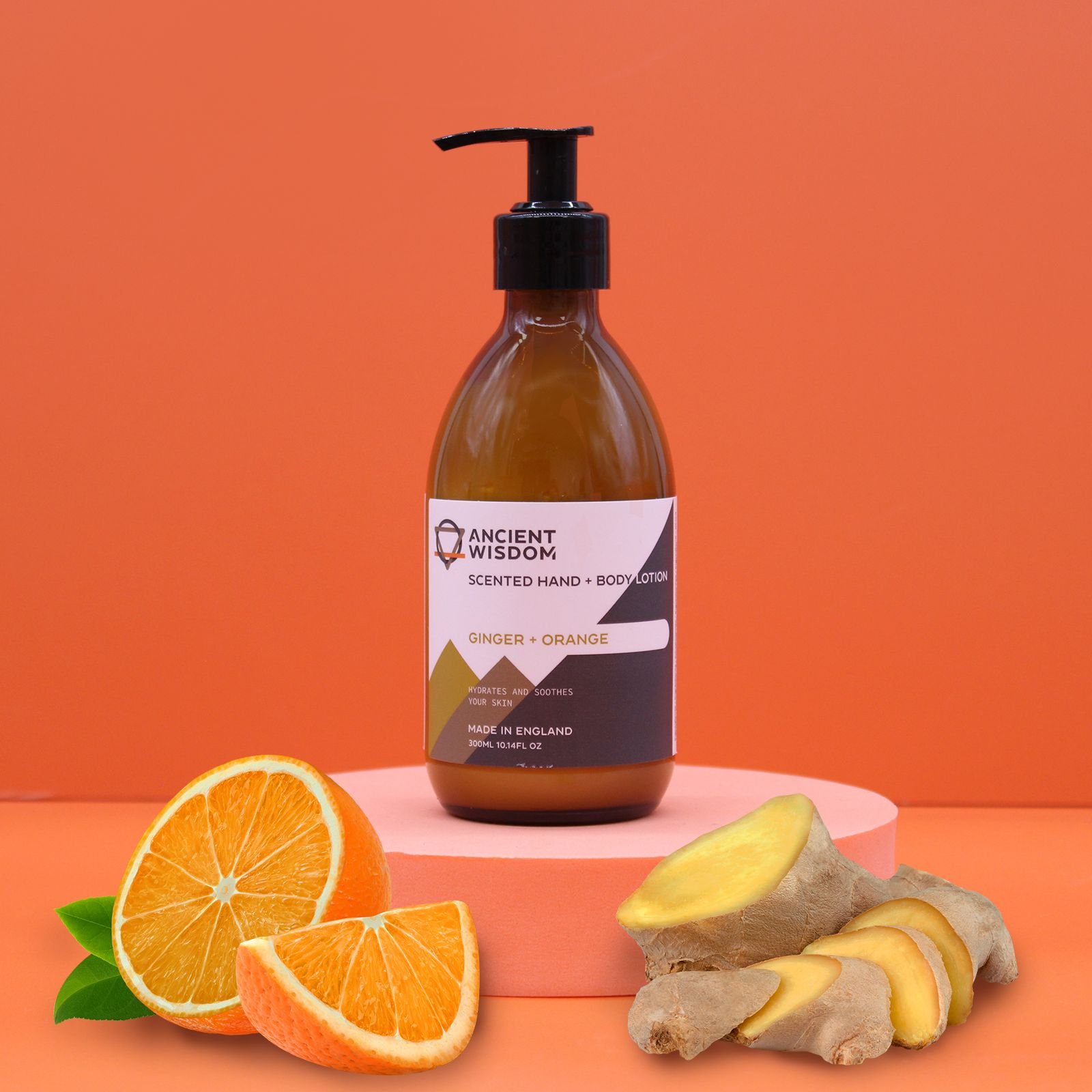 Ginger & Orange Lotion 300ml - White Label - Billede 3