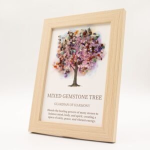 Ædelstensbillede - Livets Træ - Multi (20x14.7x1cm)