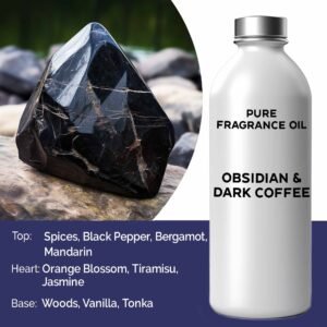 500ml (Ren) Duftolie - Obsidian og Mørk Kaffe