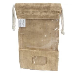 Jute Vinduespose 25x16cm og lomme