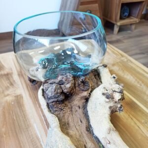 Smeltet Glas på Ekstra Stort Dobbelt Stativ - 70cm