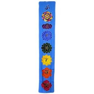 Chakra Banner - Himmelblå 183x35cm