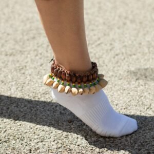 Kenari Skal Ankelrangle - Rangle Armbånd (20 skaller)