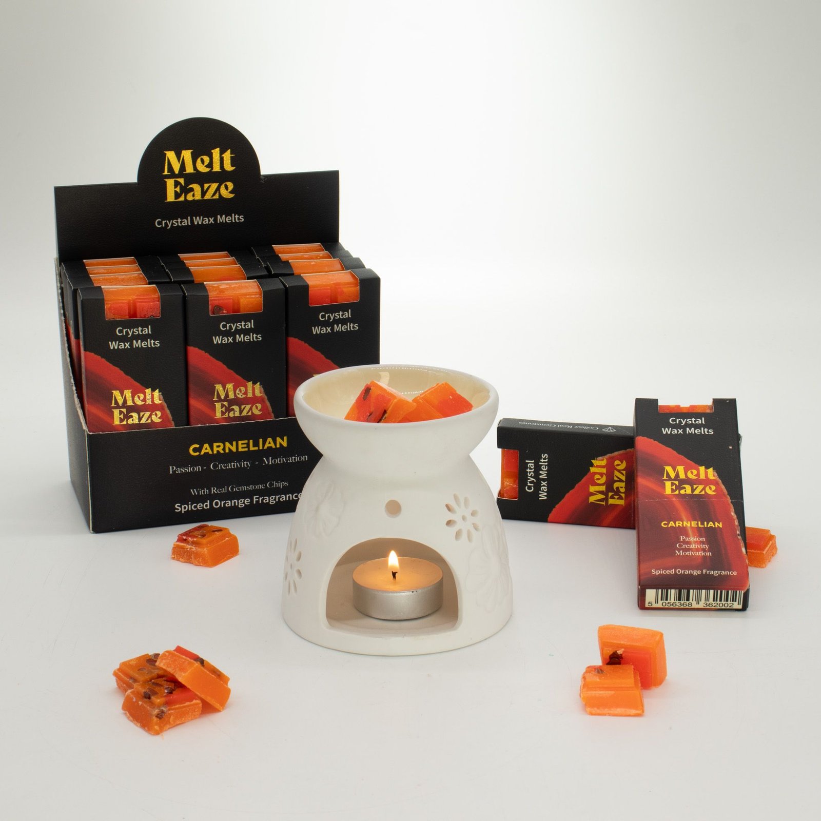 MeltEaze vokssmelter 50g - Karneol Ild - Krydret appelsin - Billede 4
