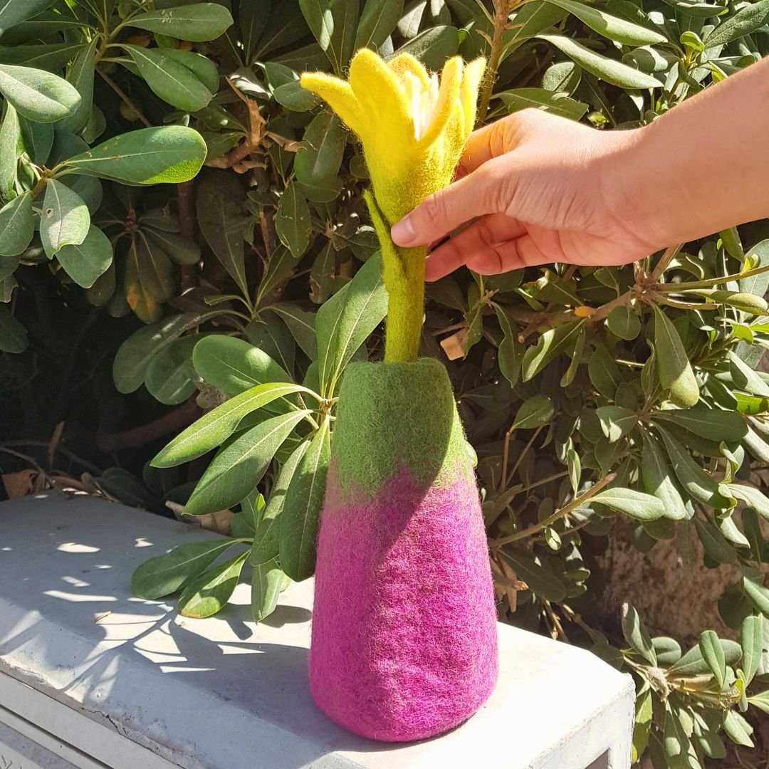 Filtblomstervaser - Sæt med 3 Assorterede Design - Billede 2
