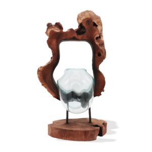 Smeltet Glas Hængende Kunstvase på Træ