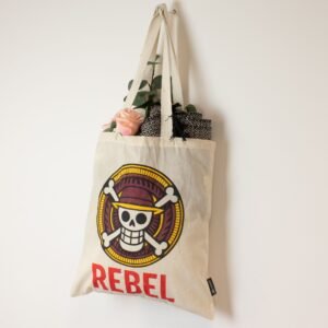 Nomad Sari Iconic Basic Tote Bag - REBEL - Natur 4oz