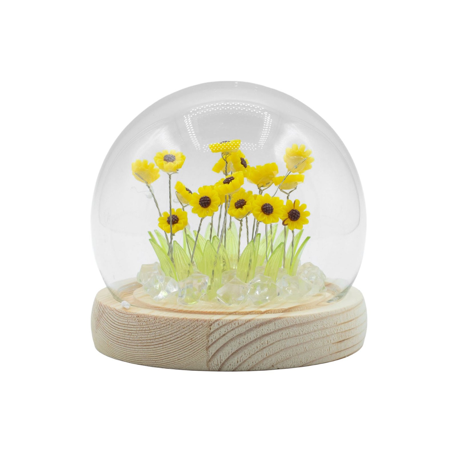 Blomster Glow Havekuppel - 20 Solsikker - LED USB