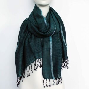 Store Indiske Boho-tørklæder - 75x180cm - Blandede Farver med Guldtråd
