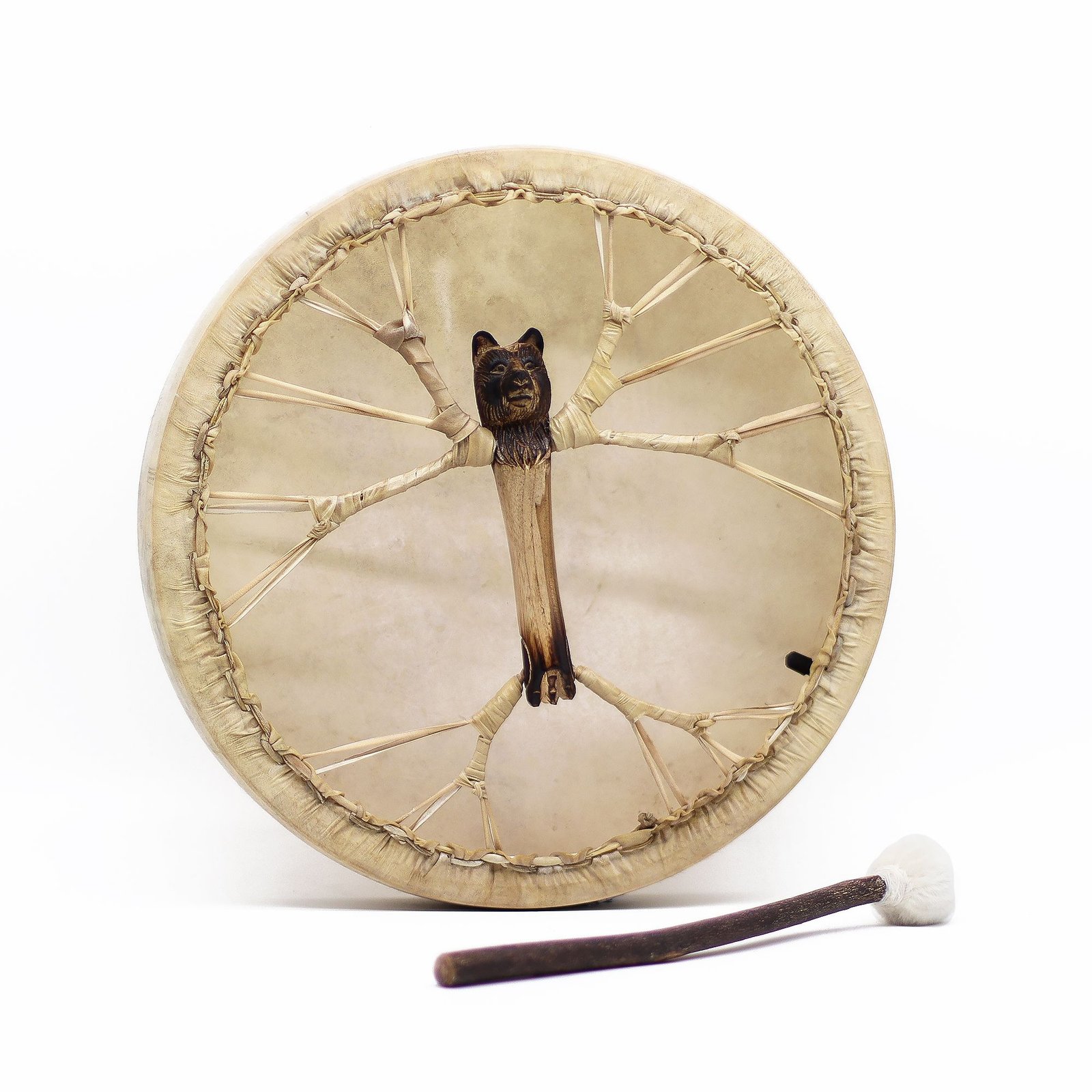 Spirit of the Bear - Shaman Drum & Stick- Tunable - 40cm - Billede 7