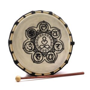 Chakra Shamantromme med Stik - 25cm