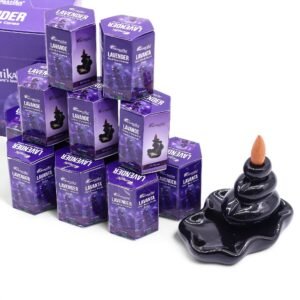 Masala Backflow Røgelse, 10 stk. - Lavendel