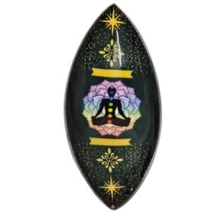 Emaljeret Røgelsesskål - Aluminium - Lotus Buddha Chakra