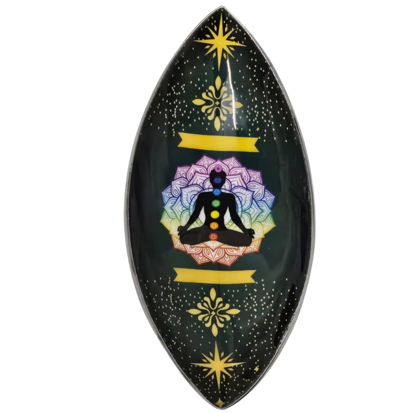 Emaljeret Røgelsesskål - Aluminium - Lotus Buddha Chakra