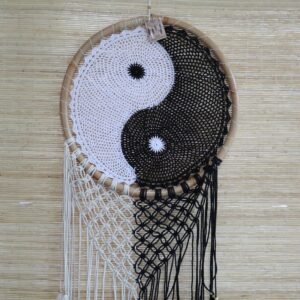 Bali Drømmefanger - Ekstra Stor Yin Yang D: 50cm