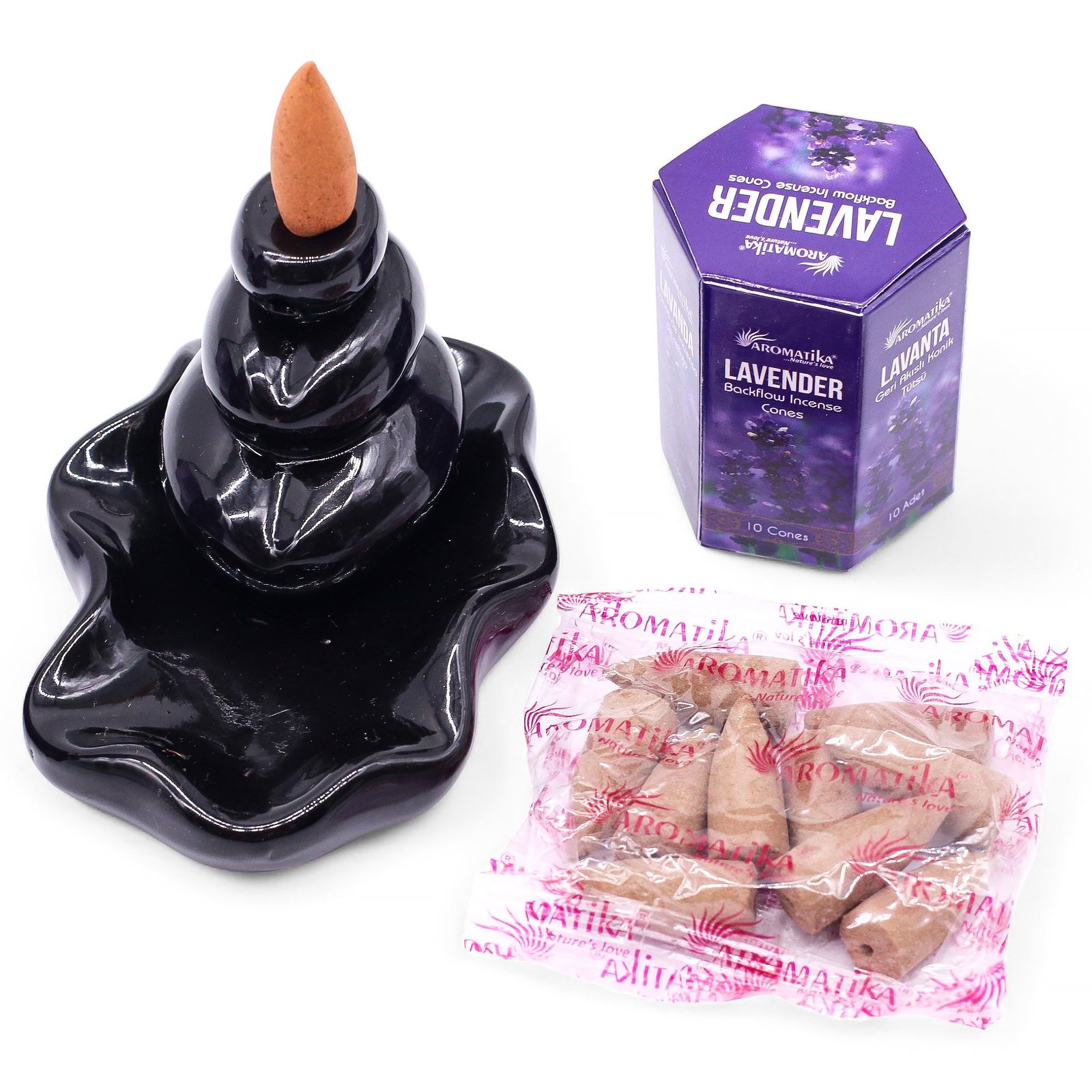 Masala Backflow Røgelse, 10 stk. - Lavendel - Billede 5