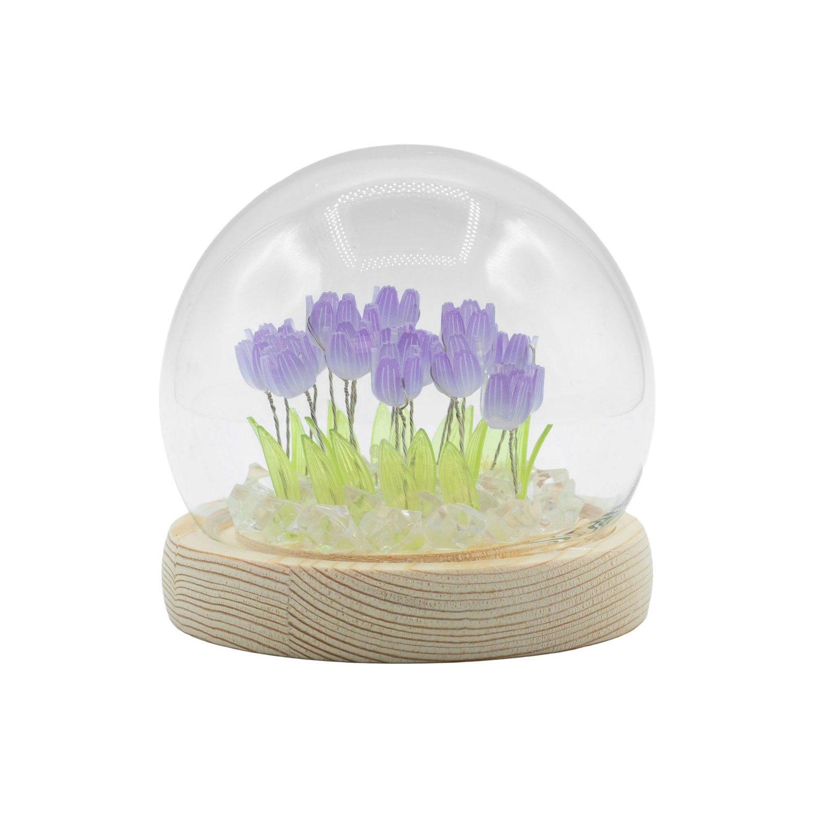 Blomster Glow Havekuppel - 20 Tulipaner - LED USB - Billede 6