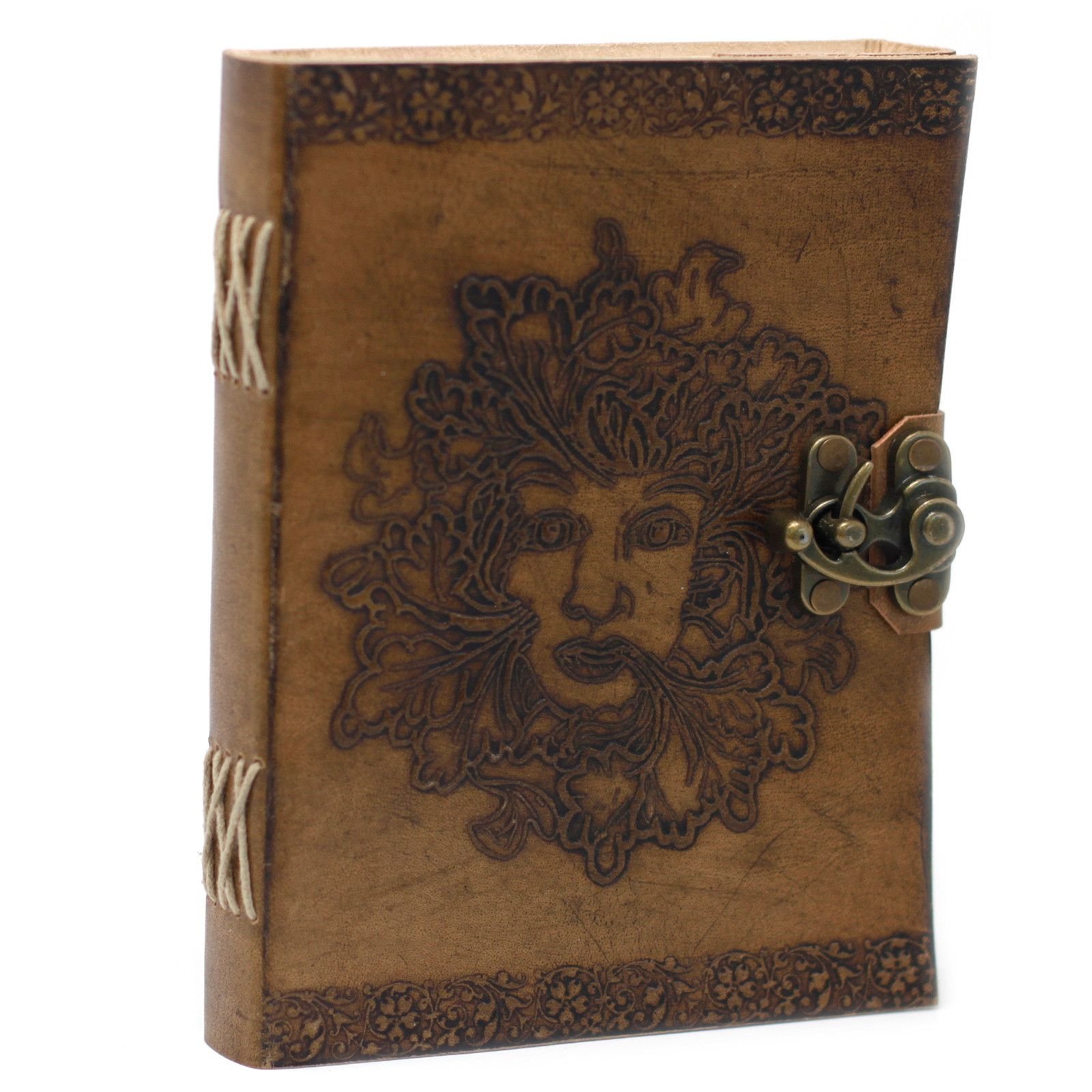 Læder Notesbog - Greenman (20x15 cm) - Billede 8